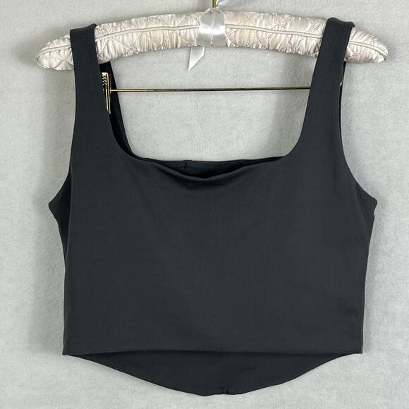 OGL Corset Crop Tank Top Women's XL Gray Pull On - Picture 2 of 9